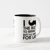 Ich Mustache Ihnen eine Frage, Mustache Spaß Gesch Zweifarbige Tasse (VorderseiteRechts)