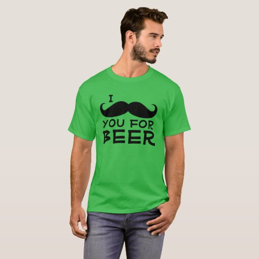 Ich Mustache Sie für den Beer Funny St Patricks Da T-Shirt (Vorne ganz)