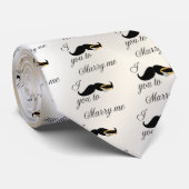 Ich Mustache Sie - zu heiraten Krawatte (Gerollt)
