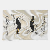 Ich Mustache Sie - zu heiraten Küchentuch (Horizontal)