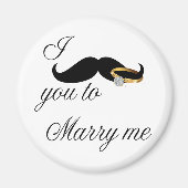 Ich Mustache Sie - zu heiraten Magnet (Vorne)