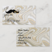 Ich Mustache Sie - zu heiraten Visitenkarte (Vorne/Hinten)