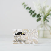 Ich Mustache Sie - zu heiraten Visitenkarte (Stehend Vorderseite)