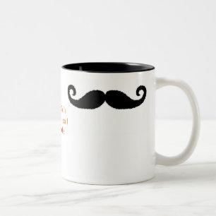 Ich Mustache... Zweifarbige Tasse