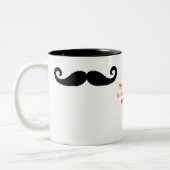 Ich Mustache... Zweifarbige Tasse (Links)