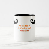 Ich Mustache... Zweifarbige Tasse (Mittel)