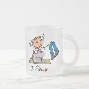 Ich nähe mattglastasse