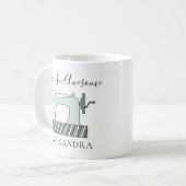 Ich nähe Phantastischen Maschinenheftnamen Kaffeetasse (Vorderseite Links)