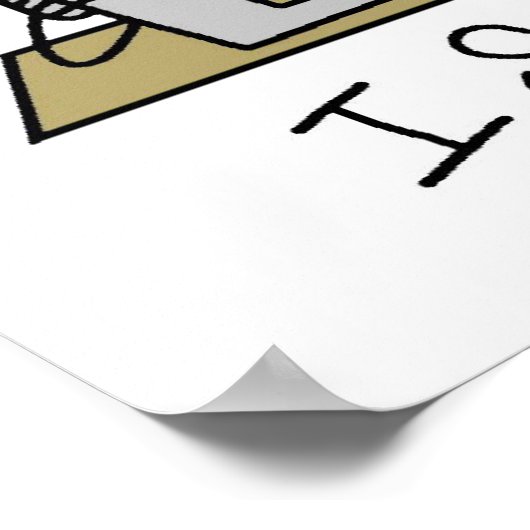 Ich nähe poster (Ecke)