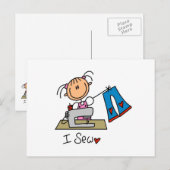 Ich nähe postkarte (Vorne/Hinten)