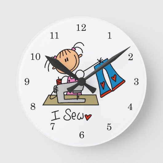 Ich nähe runde wanduhr (Vorderseite)