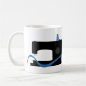 Ich nähe Sie lebe lustiger nähender Entwurf Kaffeetasse (Links)