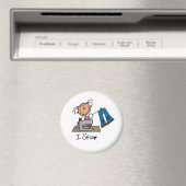 Ich nähe Strichmännchen Magnet (In Situ (Geschirrspüler))