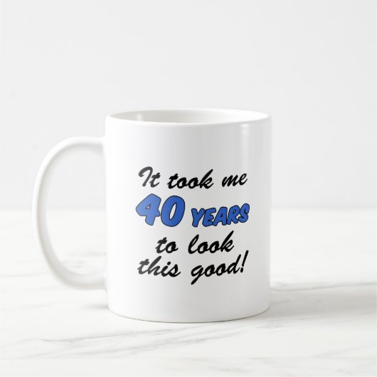 Ich nahm 40 Jahre Kaffeetasse (Links)