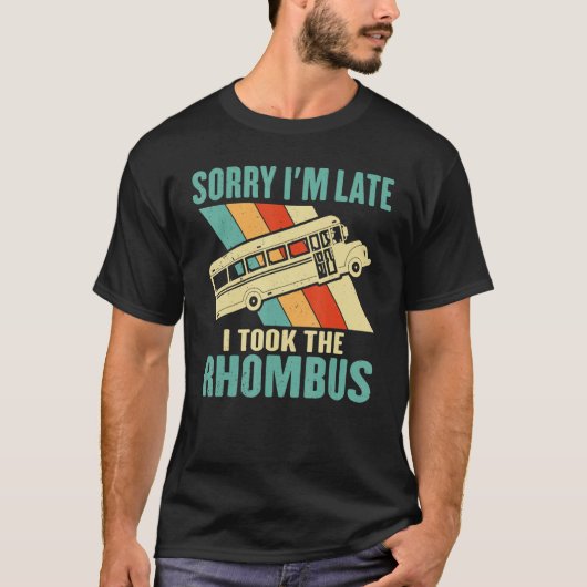 Ich nahm den Rhombus Funny Mah-Nerd T-Shirt (Vorderseite)