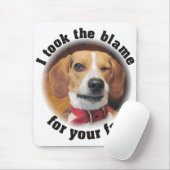 Ich nahm die Schuld für Ihren Furz Beaglehund Mousepad (Mit Mouse)