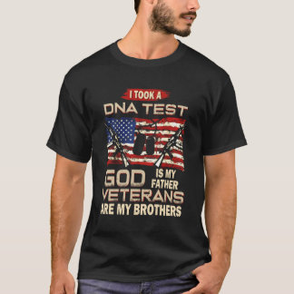 Ich nahm einen DNA Test Gott ist mein Vater Vetera T-Shirt