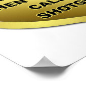 Ich nannte Shotgun Funny Poster (Ecke)