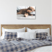 Ich ❤️ Naps Pudel Leinwanddruck (Insitu (Schlafzimmer))