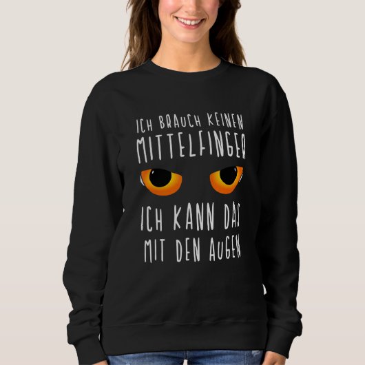 Ich Neauche Keinen Middle Finger Sweet Hen Sweatshirt (Vorderseite)