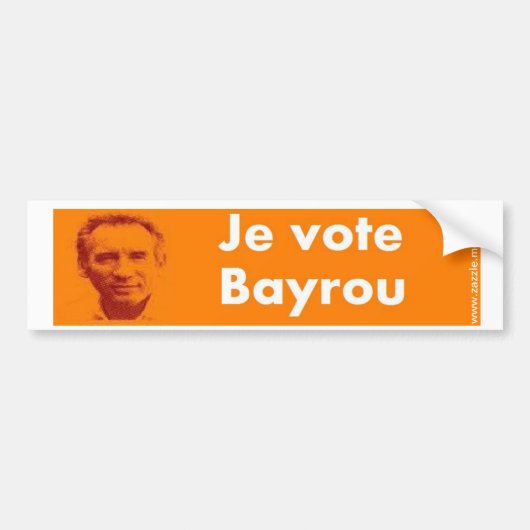 Ich nehme Bayrou an Autoaufkleber (Vorne)