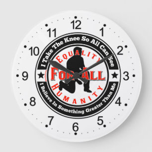 Ich nehme das Knie Große Wanduhr