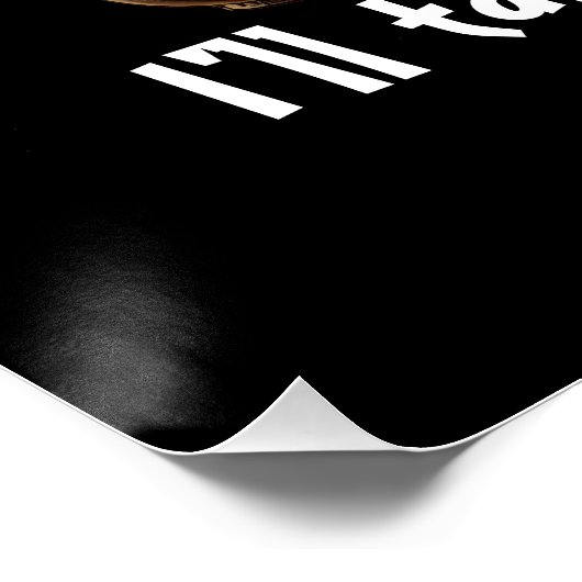 Ich nehme den Kaffee Poster (Ecke)