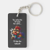 Ich nehme den Kaffee Schlüsselanhänger (Rückseite)