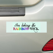 Ich nehme den RAINBOW zurück.-Autoaufkleber Autoaufkleber (Auf Auto)