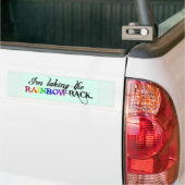 Ich nehme den RAINBOW zurück.-Autoaufkleber Autoaufkleber (Auf Lkw)