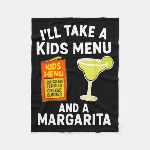 Ich nehme ein Kindermenü und einen Margarita Lusti Fleecedecke