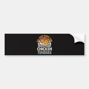 Ich nehme einfach die Chicken Tenders Autoaufkleber