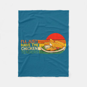 Ich nehme einfach die Chicken Tenders - Lustige Hü Fleecedecke