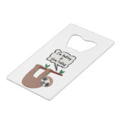 Ich nehme es heute langsam. geldbeutel flaschenöffner (Vorderseite Schrägansicht)