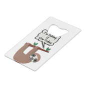 Ich nehme es heute langsam. geldbeutel flaschenöffner (Rückseite Schrägansicht)