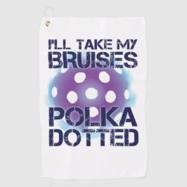 Ich nehme mein Quetschungen Polka punktiertes Golfhandtuch