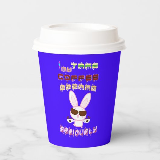 Ich nehme meine Kaffeepause ernst Pappbecher (Vorderseite)