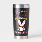 Ich nehme meine Kaffeepause ernst Thermobecher (Rückseite)