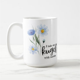 Ich nehme meinen Kugel mit Raisins Kaffeetasse