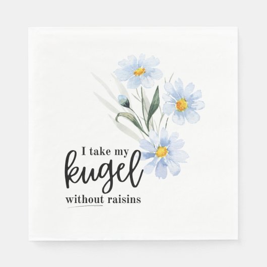 Ich nehme meinen Kugel mit Raisins Serviette (Vorderseite)