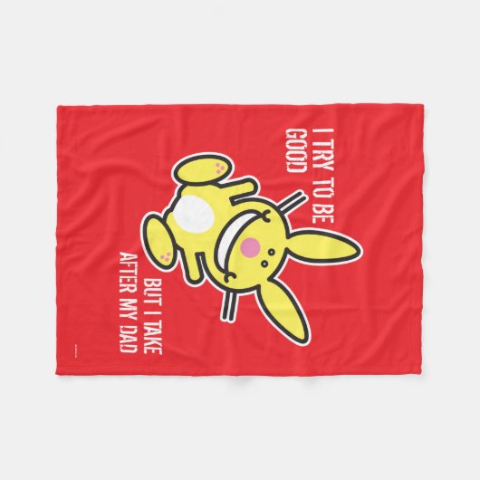 Ich nehme nach meinem Vater Fleecedecke (Vorderseite (Horizontal))