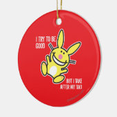 Ich nehme nach meinem Vater Keramik Ornament (Links)