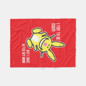 Ich nehme nach meiner Mama Fleecedecke (Vorderseite (Horizontal))