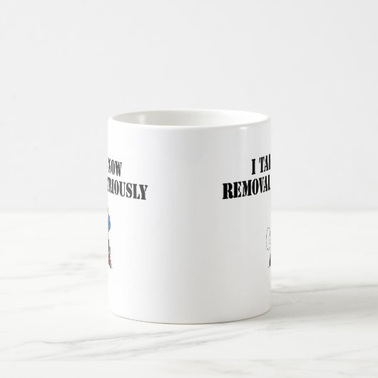 Ich nehme Schneeräumung ernst Kaffeetasse (Mittel)