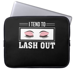 Ich neige, Make-uppeitschen-Liebhaber heraus zu Laptopschutzhülle