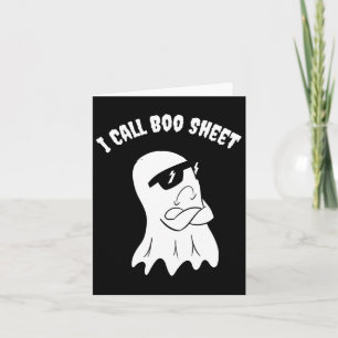 Ich nenne Boo Sheet Halloween Karte