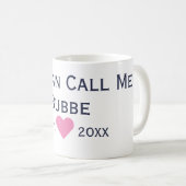 Ich nenne Bubbe Navy & Pink Coffee Tasse (VorderseiteRechts)