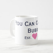 Ich nenne Bubbe Navy & Pink Coffee Tasse (Vorderseite Links)