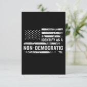 Ich nenne das nicht-demokratische amerikanische Fl Dankeskarte (Stehend Vorderseite)