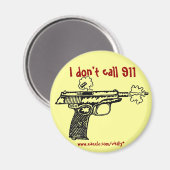 Ich nenne den 911 nicht lustigen Magneten Magnet (Vorderseite/Rückseite)